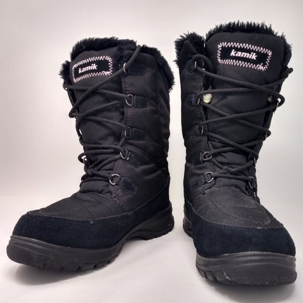 KAMIK Waterproof Lace-up Winter Boots sz: 8
